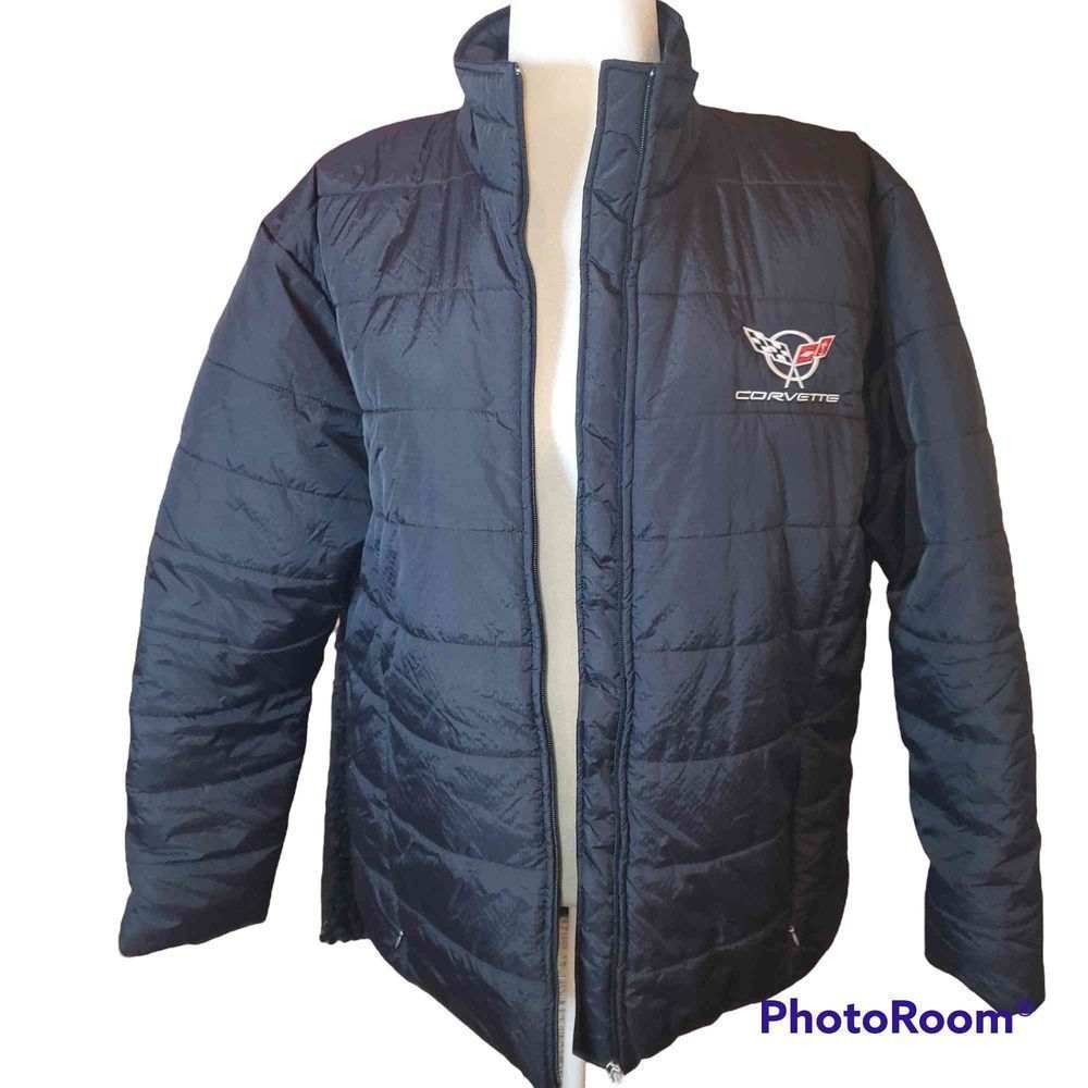 Corvette Vantage Black Puffer Coat